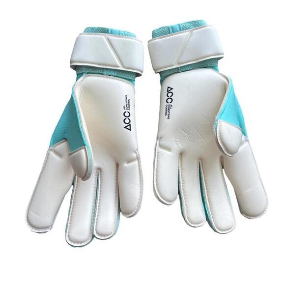 NEW Nike GK Grip 7 Goalkeeper Soccer Gloves Pink White Blue FB2998-010 - Picture 3 of 3